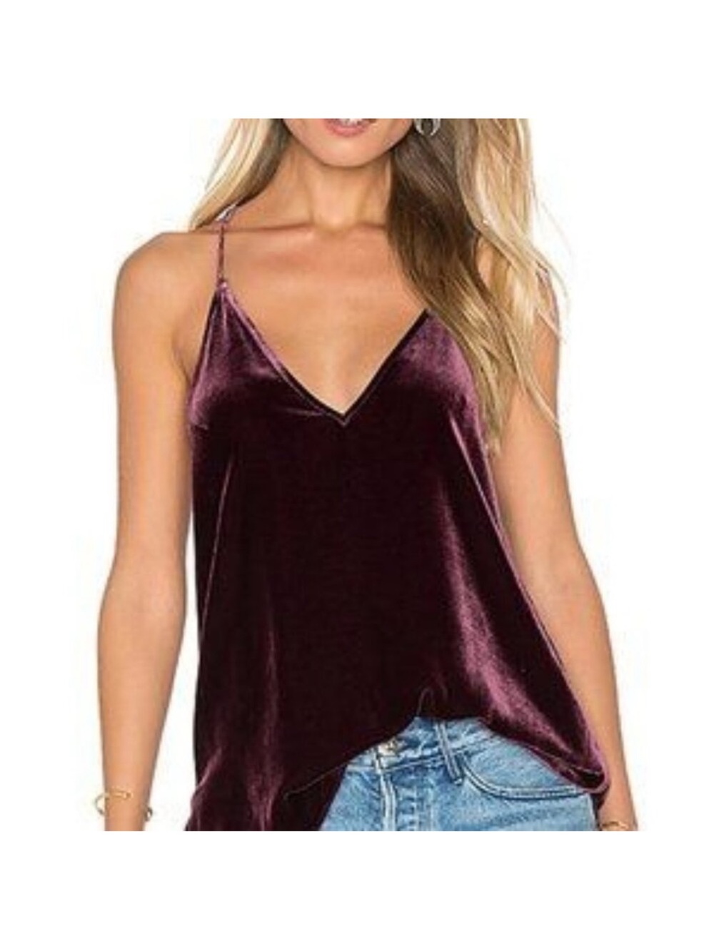 Cami NYC the Whitney Velvet Racerback in Bordeaux